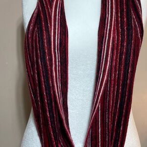 *** 3 for $20 *** Striped Red and Black Infinity Scarf